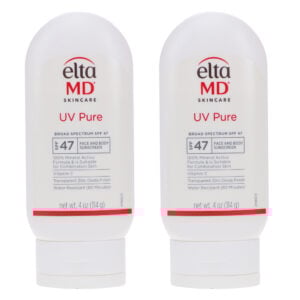 EltaMD UV Pure Broad Spectrum SPF 47 Face and Body Sunscreen 4 oz 2 Pack